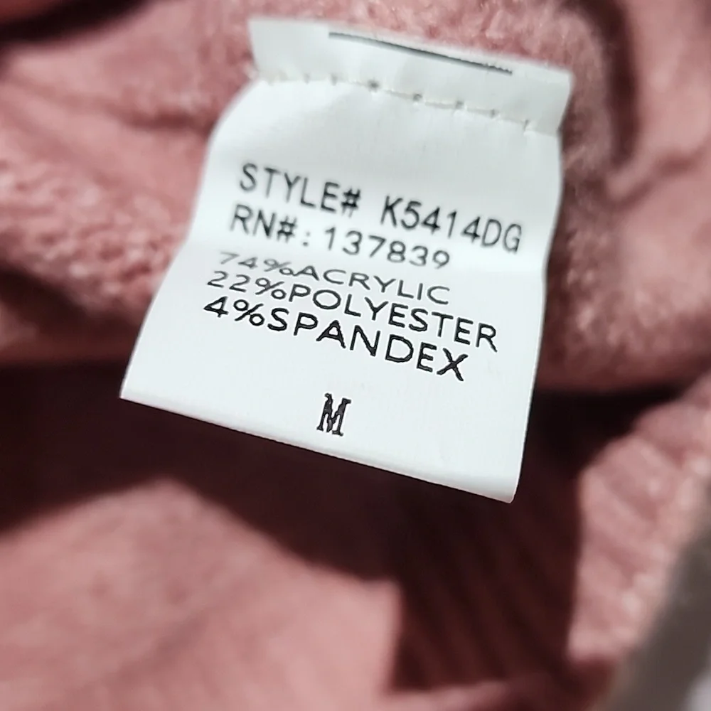 Dreamers by debut frenchie French bulldog mauve pink sweater long sleeve NWT M - Picture 5 of 5